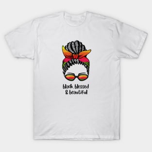 Empowered Elegance: Black, Blessed, and Beautiful T-Shirt